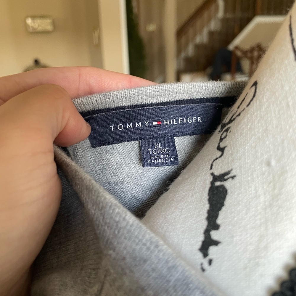 Tommy Hilfiger Global Heart Ivy Sweater in Grey - Picture 5 of 5